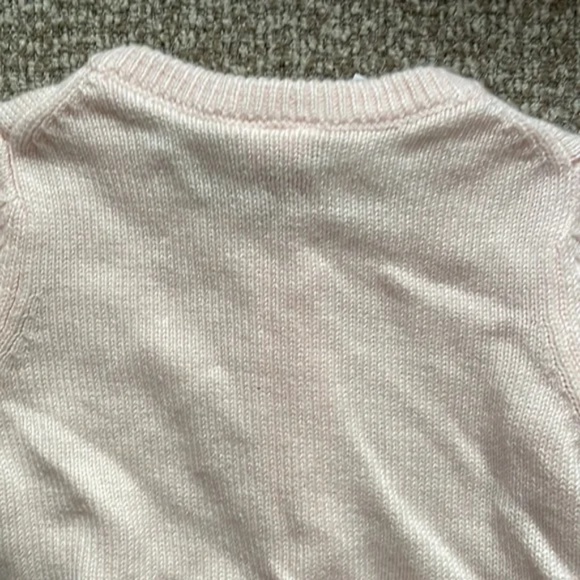 Janie and Jack Pastel Pink Ruffle Hem Cardigan Size 0-3M - Picture 5 of 5